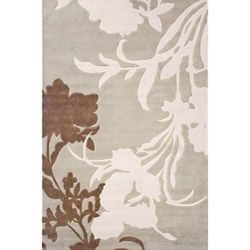 Nuloom Handmade Pino Emblem Beige Floral Rug (36 X 56)