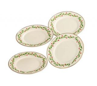 Lenox Holiday Party Plates   Set of 4 —