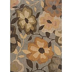 Messina Grey/ Gold Transitional Area Rug (67 X 96)