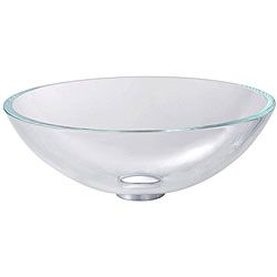 Kraus Crystal Clear 12 mm Thick Glass Vessel Sink