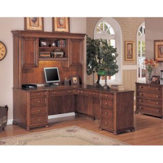 Wynwood Camden L Shape Executive Desk with optional Hutch 1205 48 / 1205 44