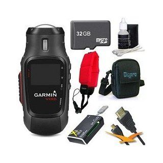 Garmin Virb Action Camera 010 01088 00 Ultimate Bundle with 32GB Micro SD Card, HDMI Cable, All in One Card Reader, Floating Strap, Carrying Case, and Lens Cleaning Kit  Camera & Photo