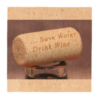 Save Water Drink Wine Cork Coasters