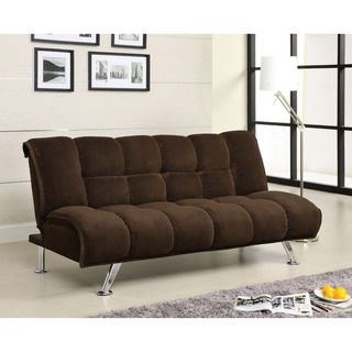 Furniture Of America Furniture Of America Maybeline Padded Corduroy Futon Sofabed Brown Size Full