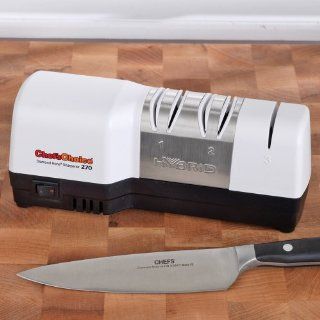 Chef's Choice 270 Diamond Hone Hybrid Knife Sharpener, White Kitchen & Dining