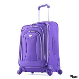 Olympia Luxe 21 inch Expandable Carry On Spinner Upright Suitcase