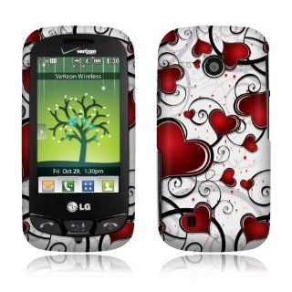 Falling Sacred Heart Hard Faceplate Cover Phone Case for LG Cosmos Touch VN270 Cell Phones & Accessories