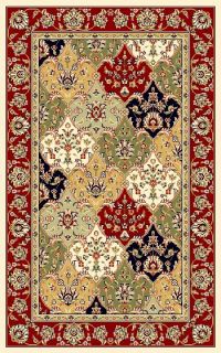 Lyndhurst Collection Traditional Multicolor/red Rug (33 X 53)