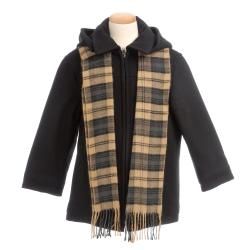 Ametex Brian Mathews Boys Charcoal Wool blend Hooded Coat Charcoal Size 2T