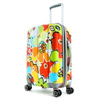 Olympia Blossom 3 piece Expandable Fashion Hardside Spinner Luggage Set