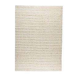 Hand knotted Veni White Wool Rug (66 X 99)