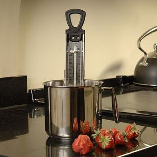 jam and sugar thermometer by freshly forked