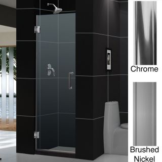 Dreamline Unidoor 28x72 inch Frameless Hinged Shower Door