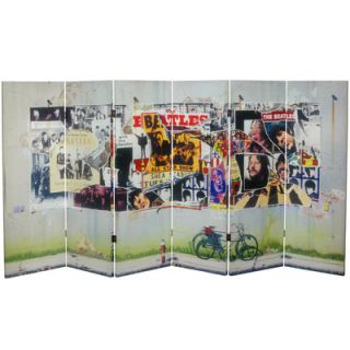 Oriental Furniture 48 x 94.5 Tall Double Sided The Beatles Anthology