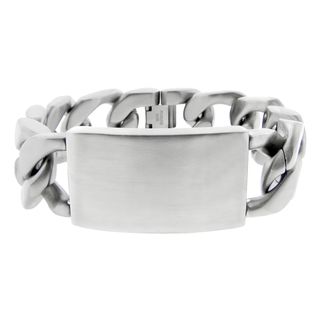 Stainless Steel Men's Chunky Curb Bracelet Men's Bracelets