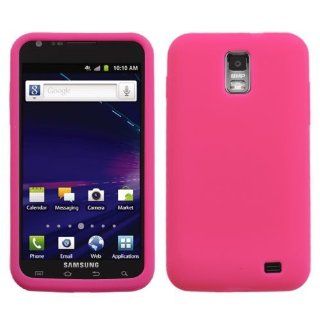 Soft Silicone Skin Case(Hot Pink) For SAMSUNG i727(Galaxy S II Skyrocket) AT&T Cell Phones & Accessories