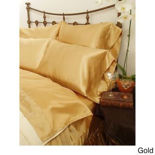 Scent Sation Charmeuse Ii Satin Pillowcases (set Of 2) Gold Size Standard