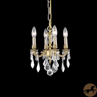 Christopher Knight Home Crystal 4 light French Gold Chandelier