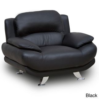 Alice Bonded Leather Black Chair