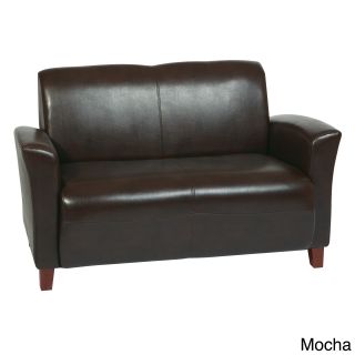 Office Star Products Breeze Eco Leather Loveseat