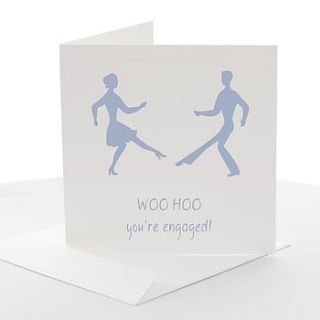 'woo hoo' engagement card by white hanami