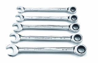 GearWrench 93005 5 Piece Combination Ratcheting Wrench Set SAE    