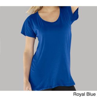 Los Angeles Pop Art Bella Womens Relaxed Raglan T shirt Blue Size M (8  10)