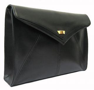 edie leather clutch bag in stock by amy george