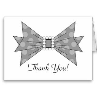 THANK YOU NOTE TEMPLATE POLKA DOTS BOW CARDS