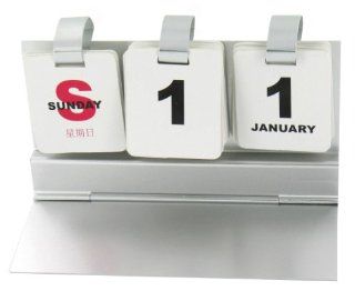 Metal Perpetual Calendar (G292)   Manual Business Desktop Perpetual Calendar Computers & Accessories