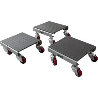 Roughneck 3-Pack Utility Dolly Set — 1500Lb. Capacity, Steel  Dollies   Accessories