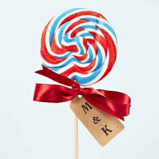personalised british swirly lollipop by sophia victoria joy etc