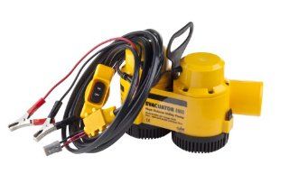 Rule Evacuator 8000 High Capacity Submersible 12 Volt DC Utility Pump (Yellow/Black) Sports & Outdoors