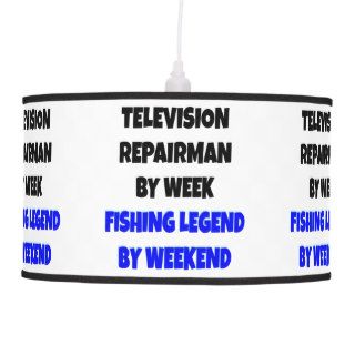 Fishing Legend Television Repairman Ceiling Lamp