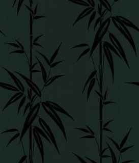 Beacon House 283 46905 Ink Saharan Black Bamboo Stalk Wallpaper    