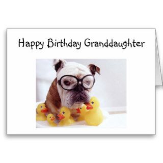 "GRANDDAUGHTER" BIRTHDAY WISHES GREETING CARD