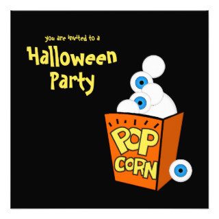 Crazy Eyeballs Halloween Party Invitation