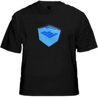 Fourth Dimension Equalizer Rave Cube T Shirt With Sound Sensor #22 Clothing