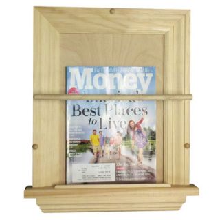 wg wood products on the wall magazine rack