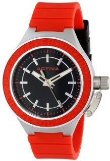 Activa By Invicta Women's AA301 016 Black Dial Red Polyurethane Watch at  Women's Watch store.