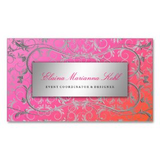 311 Silver Divine Dreamsicle Business Card Template