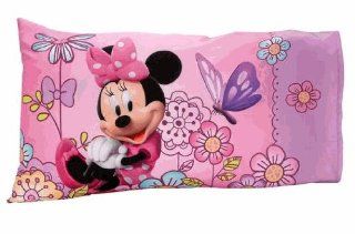 Disney Minnie Mouse Boutique Bow Tique 2 Pc Toddler Bed Sheet & Pillowcase Set Flower Garden  Toddler Fitted Sheets  Baby