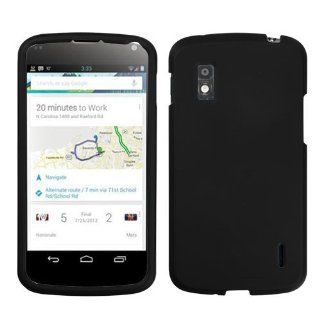 Asmyna LGE960HPCSO306NP Premium Durable Rubberized Protective Case for LG Nexus 4 E960   1 Pack   Retail Packaging   Black Cell Phones & Accessories