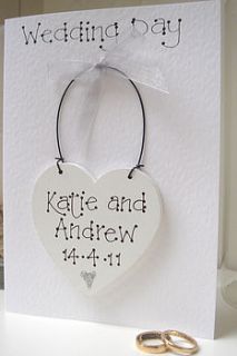 keepsake wedding day card by little bird designs