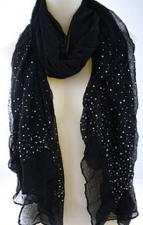 diamante scarf by bella bazaar
