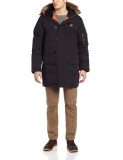 Fred Perry Men's Down Snorkel Parka, Black, X Small at  Mens Clothing store Down Outerwear Coats