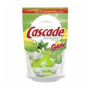 Cascade ActionPacs with Gain Dishwasher Detergent, 20 ea Health & Personal Care