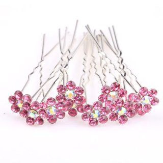 ILOVEDIY 10pcs Rhinestone Crystal Wedding Bridal Hair Pins Decorative for Buns Jewelry