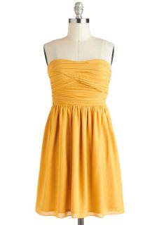 Yellow Brick Goldenrod Dress  Mod Retro Vintage Dresses