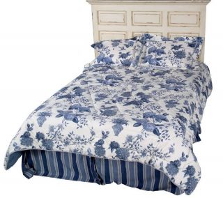 Waverly Lightfoot House Porcelain QN Reversible Comforter Set —